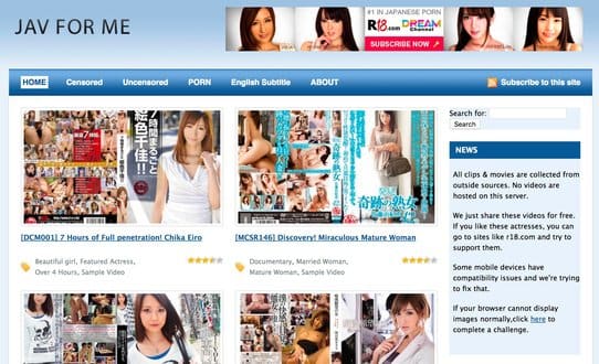 JAVfor.me Review & Similar Porn Sites - Prime Porn List
