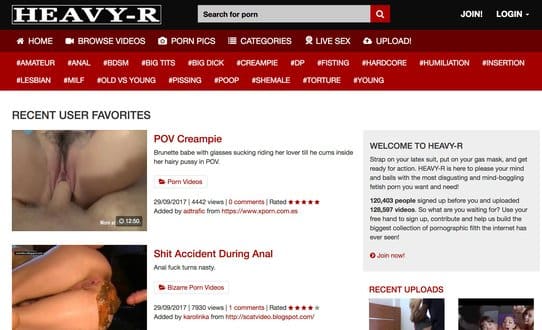 Xporn Com - Heavy-R Review & Similar Porn Sites - Prime Porn List