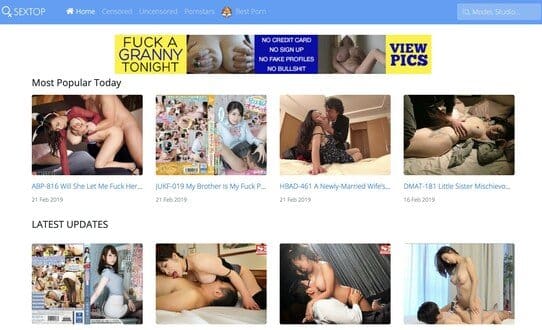 Sexpopular - SexTop.net Review & Similar Porn Sites - Prime Porn List