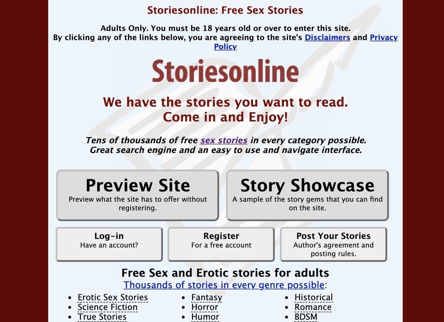 Free Erotic Stories Online